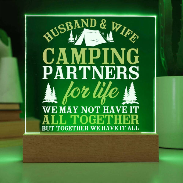 Camping Partners for Life – We Have It All Plaque