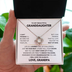 Necklace Gift for Granddaughter, Timeless Jewelry, Loving Keepsake, Love Knot Necklace