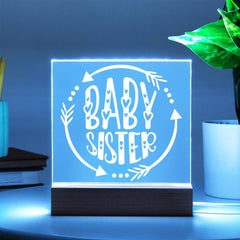 Baby Sister – Forever Adored, Always Protected Plaque
