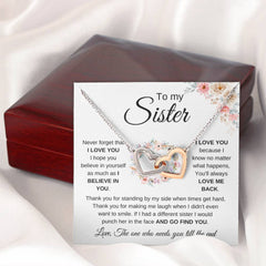 To My Sister – I Believe In You Necklace