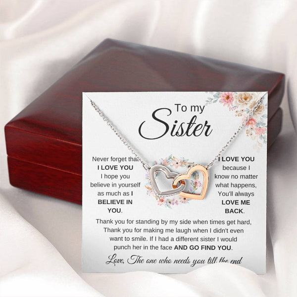 To My Sister – I Believe In You Necklace