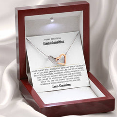 Gift For Granddaughter, Necklace Gift for Granddaughter, Interlocking Hearts Necklace
