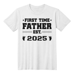 First-Time Father Est. [Year] – New Dad Shirt