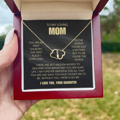 Special Gift for Mom - Without You, There Would Be No Me Necklace