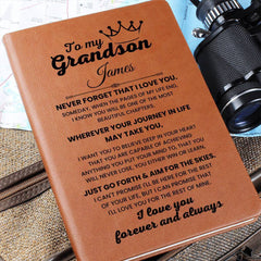 To My Grandson – Personalized Journal of Love and Encouragement from Grandpa