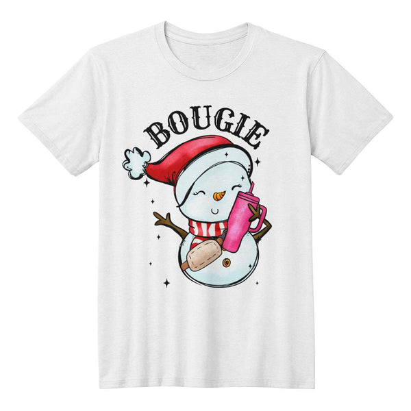 Holiday Bougie – Santa Hat Snowwoman Tee