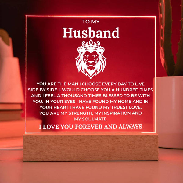 You Are My Home, My Soulmate Acrylic Plaque for Husband