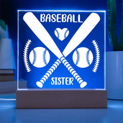 Baseball Sister – Big Heart, Bigger Cheers Plaque