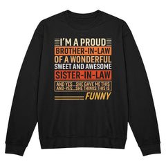 Proud Brother In Law of an Awesome Sister In Law Shirt