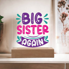 Big Sister Again - Double the Love Plaque