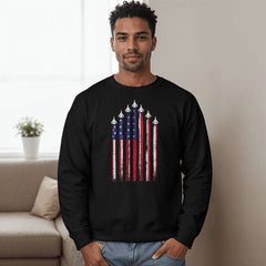 American Fighter Jet Flag Shirt