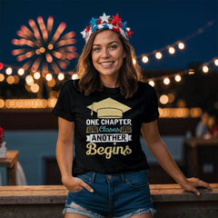 Graduation T-Shirt – One Chapter Closes Another Begins