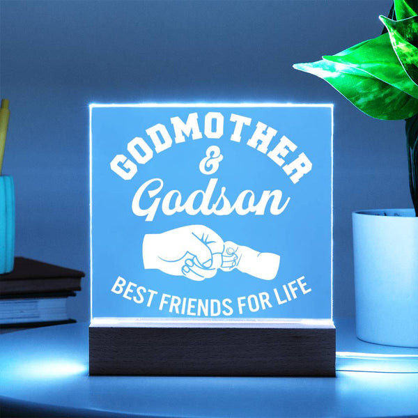 Godmother & Godson – Best Friends for Life Plaque