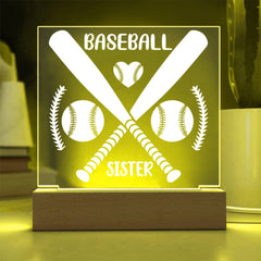 Baseball Sister – Big Heart, Bigger Cheers Plaque