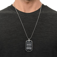 Dog Tag for Son – Heartfelt Message from Mom & Dad