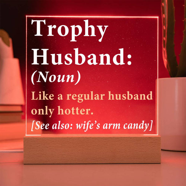 Trophy Husband – Hotter Than Average Plaque