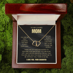 Special Gift for Mom - Without You, There Would Be No Me Necklace