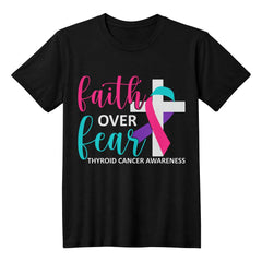 Faith Over Fear – Thyroid Cancer Awareness Tee