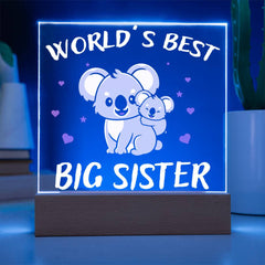 World’s Best Big Sister – Koala Design Plaque