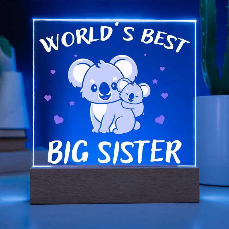 World’s Best Big Sister – Koala Design Plaque