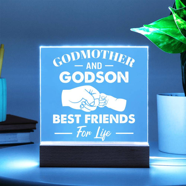 Godmother and Godson – Fist Bump Edition Acrylic Plaque