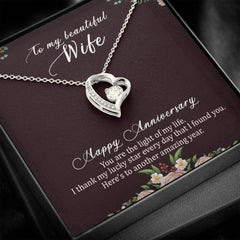 Anniversary Necklace Gift For Wife, Gift for Her, Celebrate Love, Special Memories & Endless Journey