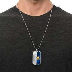 Dog Tag for Son – Motivational Gift with a Heartfelt Message from Dad