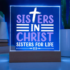 Sisters in Christ, Sisters for Life Plaque