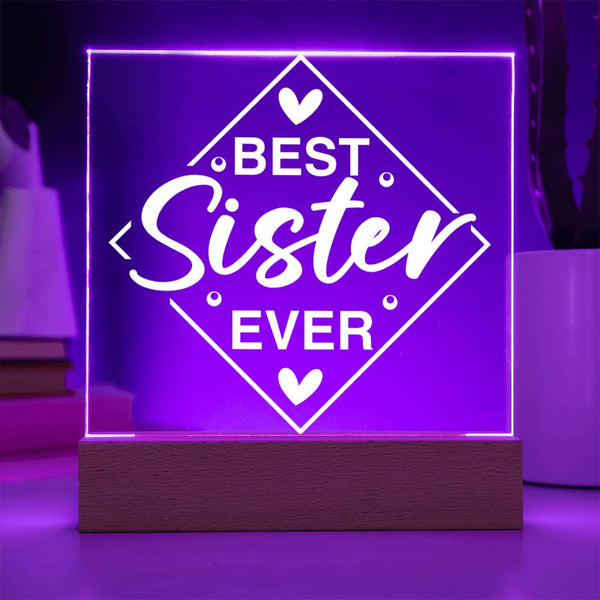 Best Sister Ever – Hands Down Plaque