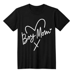 Boy Mom Love – Minimalist Heart Tee