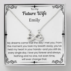 Personalized Future Wife Gift – You’ll Always Hold My Heart Necklace