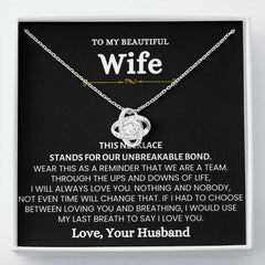 To My Wife - Our Unbreakable Bond Necklace