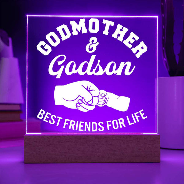 Godmother & Godson – Best Friends for Life Plaque