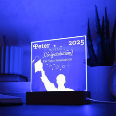 Personalized Graduation Acrylic Plaque for Him – Commemorative Gift