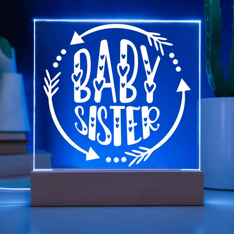 Baby Sister – Forever Adored, Always Protected Plaque