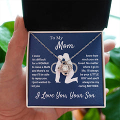 To My Mom - Sentimental Necklace Gift from Son