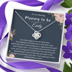 Gift for Mommy-To-Be - A Miracle in the Making Necklace