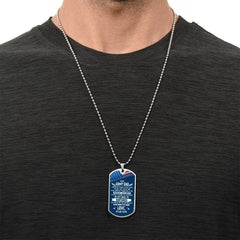 Dog Tag for Army Dad – Heartfelt Message from Son