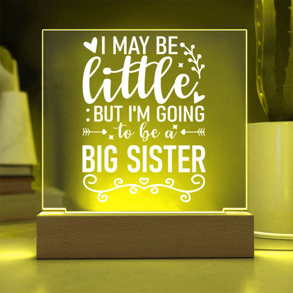 Little Now, Big Sister Soon Plaque
