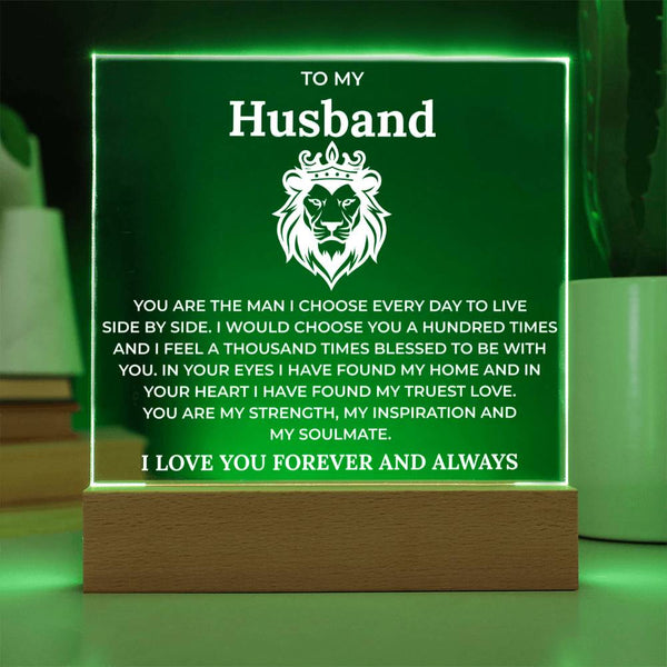You Are My Home, My Soulmate Acrylic Plaque for Husband