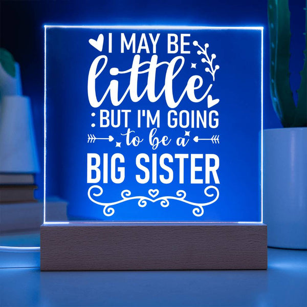 Little Now, Big Sister Soon Plaque