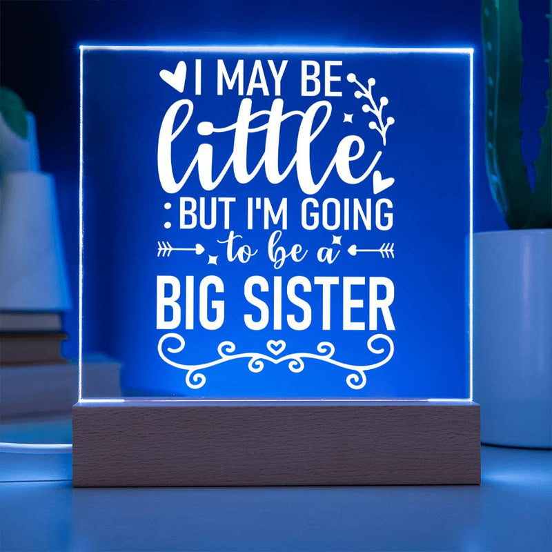 Little Now, Big Sister Soon Plaque