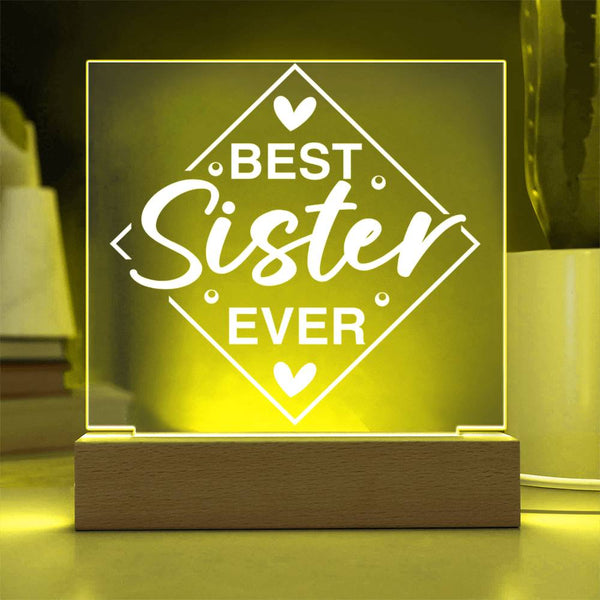 Best Sister Ever – Hands Down Plaque