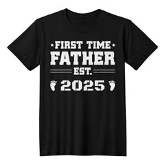 First-Time Father Est. [Year] – New Dad Shirt