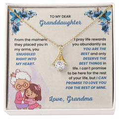 Gift From Grandpa To Granddaughter, Jewelry Gift of Endless Love, Alluring Beauty Necklace
