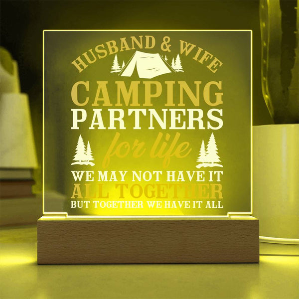 Camping Partners for Life – We Have It All Plaque