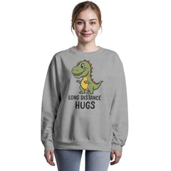 Long Distance Hugs – Cute T-Rex Dinosaur Tee