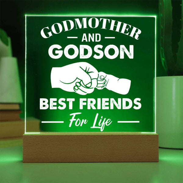 Godmother and Godson – Fist Bump Edition Acrylic Plaque