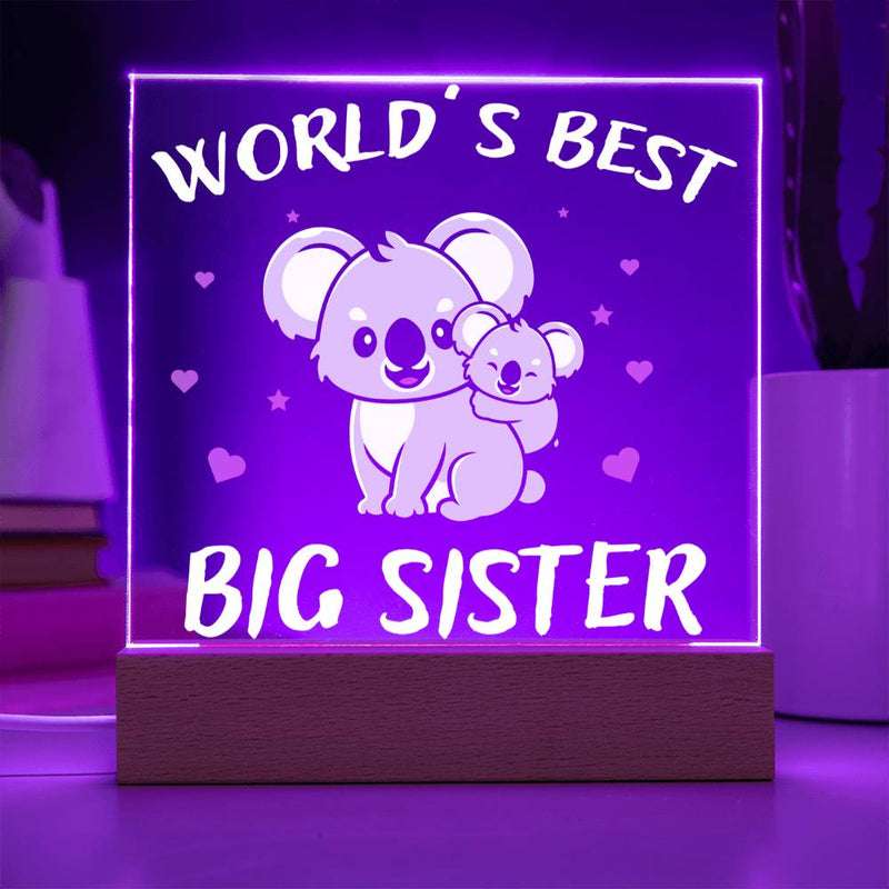 World’s Best Big Sister – Koala Design Plaque