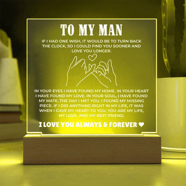 To My Man - You're My Love Plaque